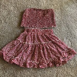 Zaful Crop/ Skirt Matching Set